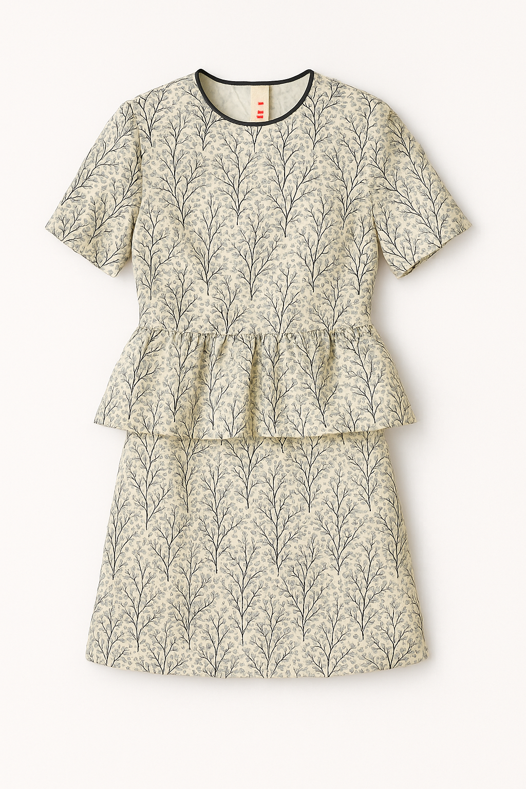 Layered Cream Ruffle Top Set