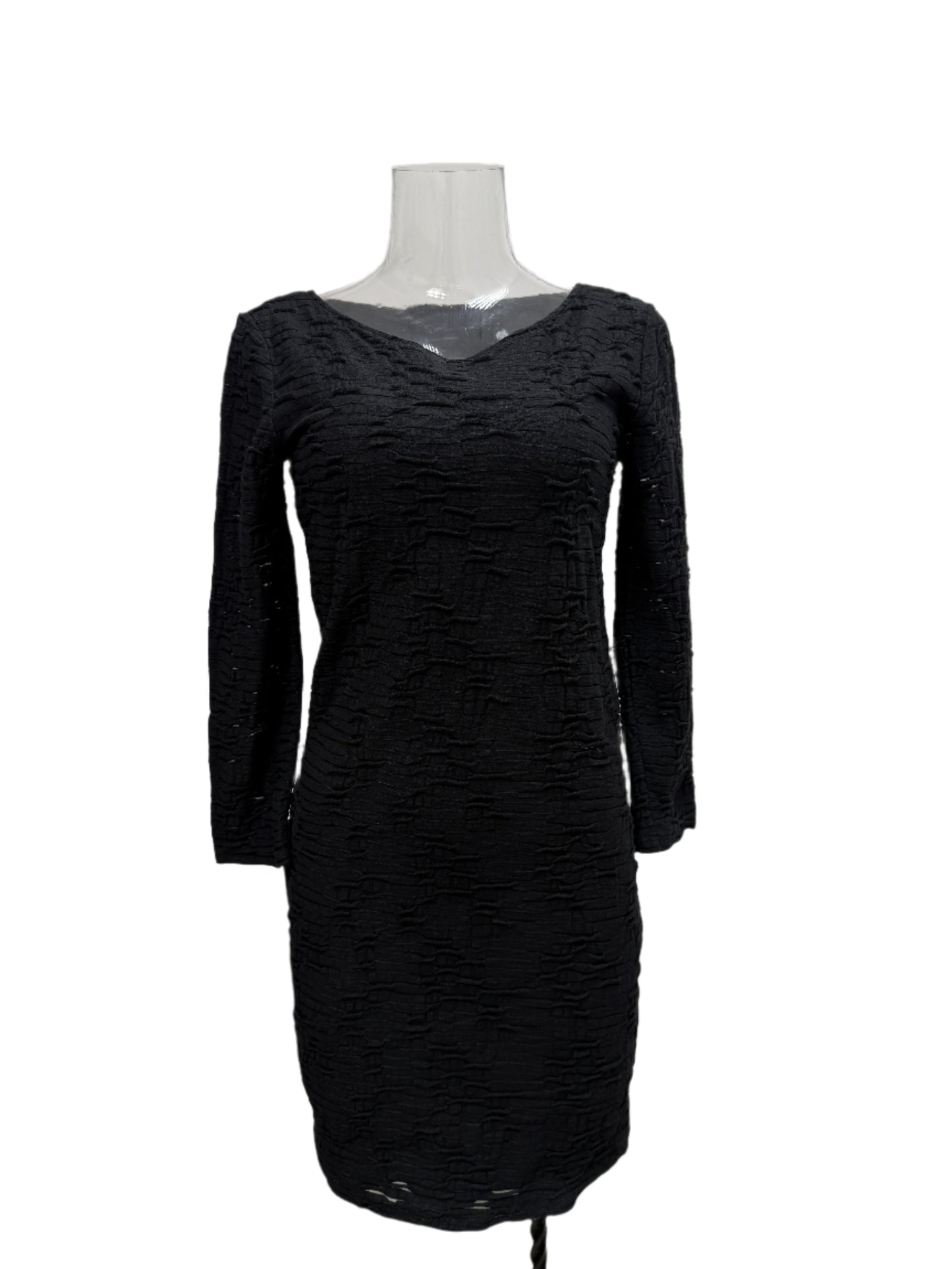 GREENIES Armani Exchange Textured Long Sleeve Fitted One-Piece