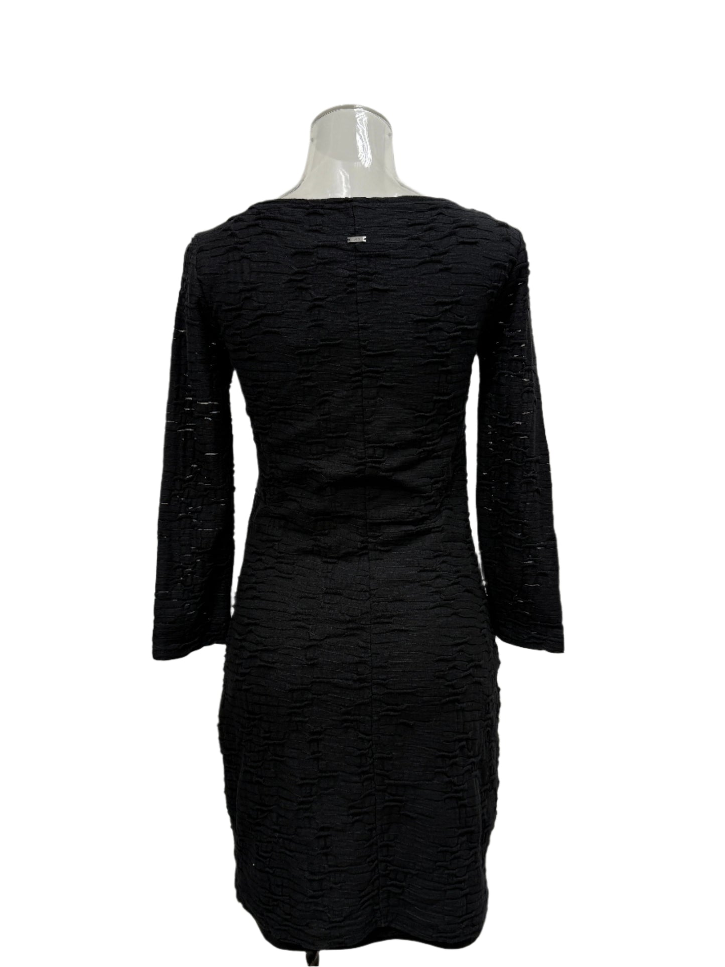 GREENIES Armani Exchange Textured Long Sleeve Fitted One-Piece
