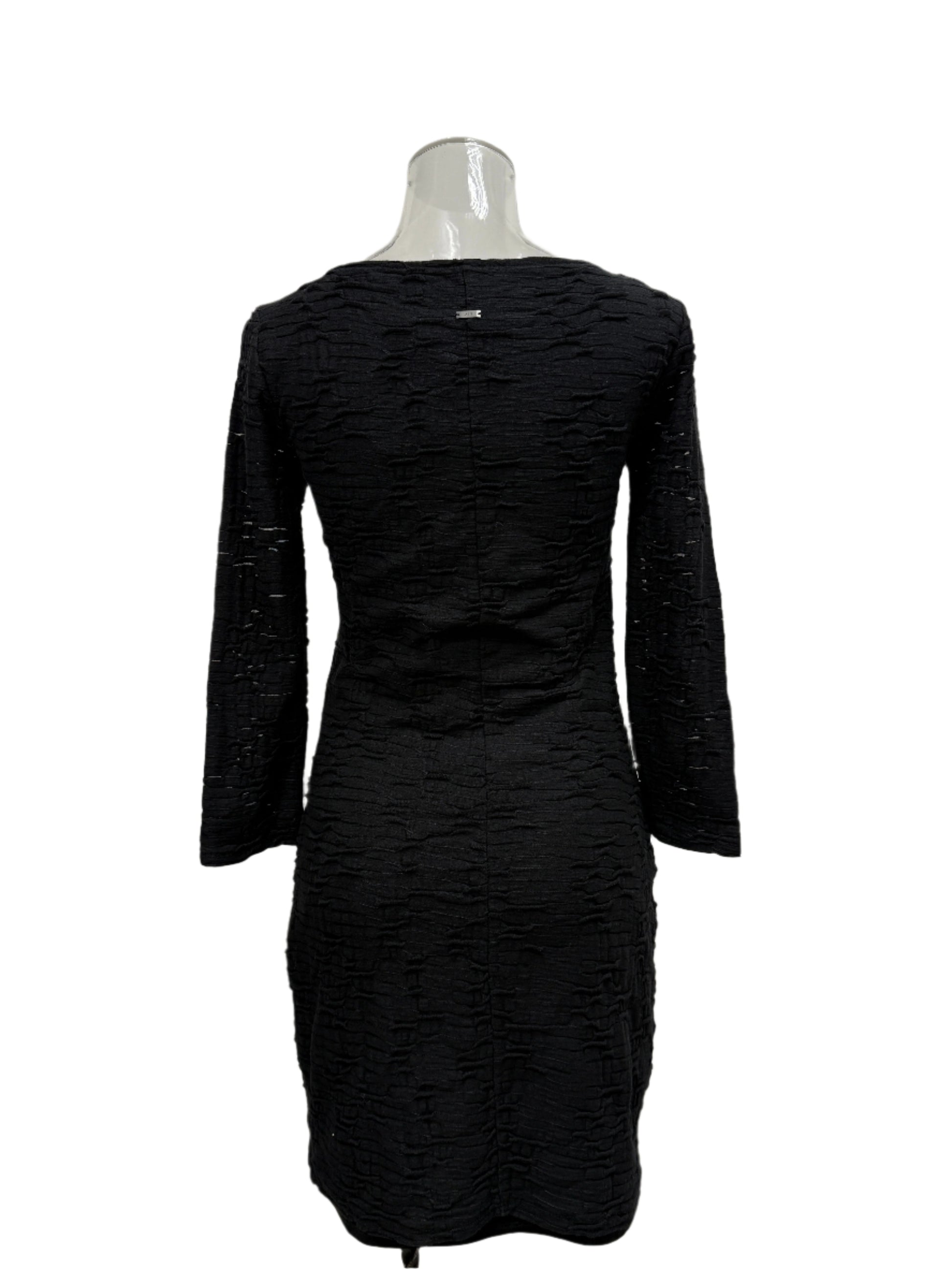 GREENIES Armani Exchange Textured Long Sleeve Fitted One-Piece