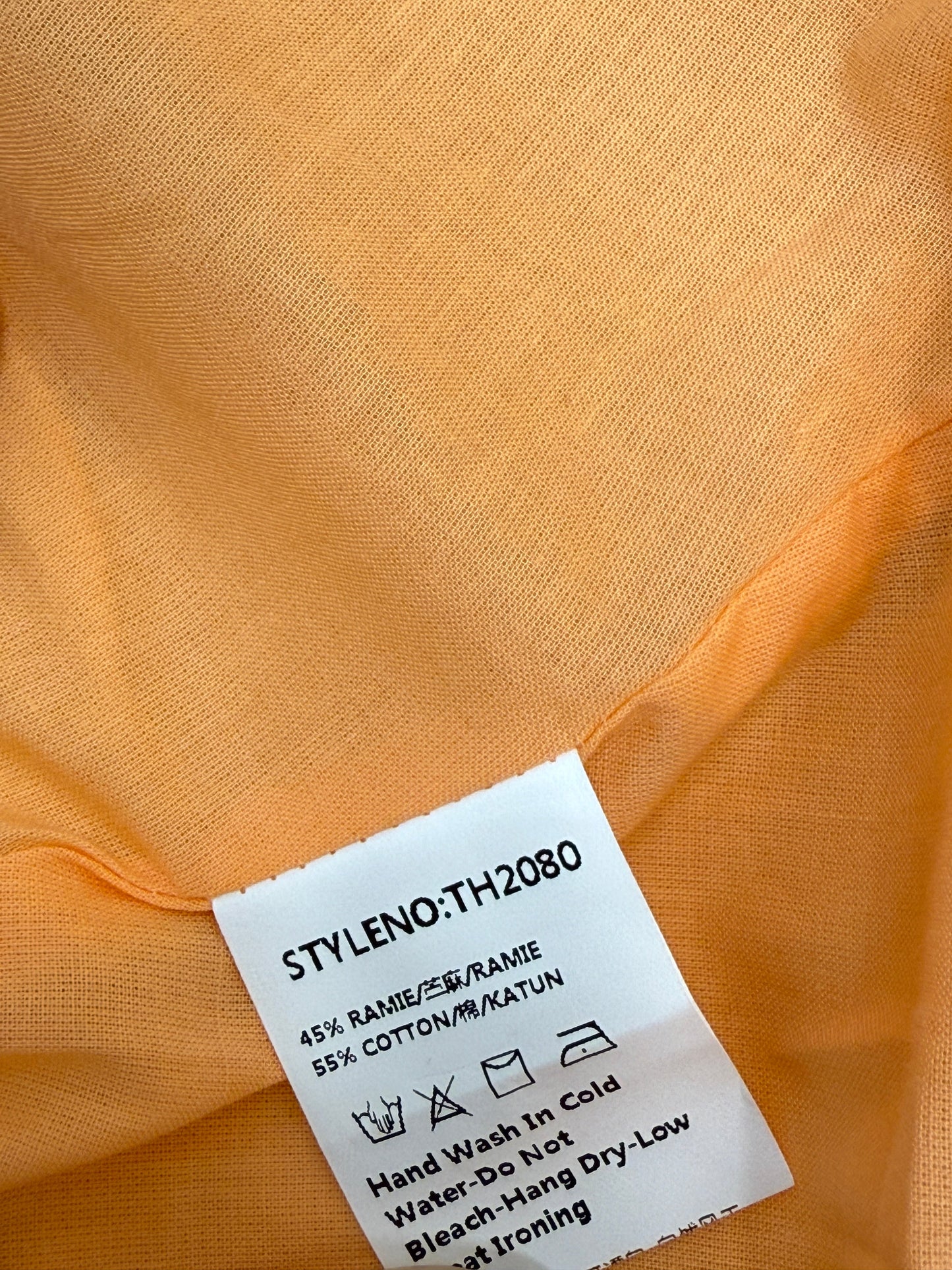 GREENIES Love Bonito Orange Pleated Spaghetti Strap One-Piece