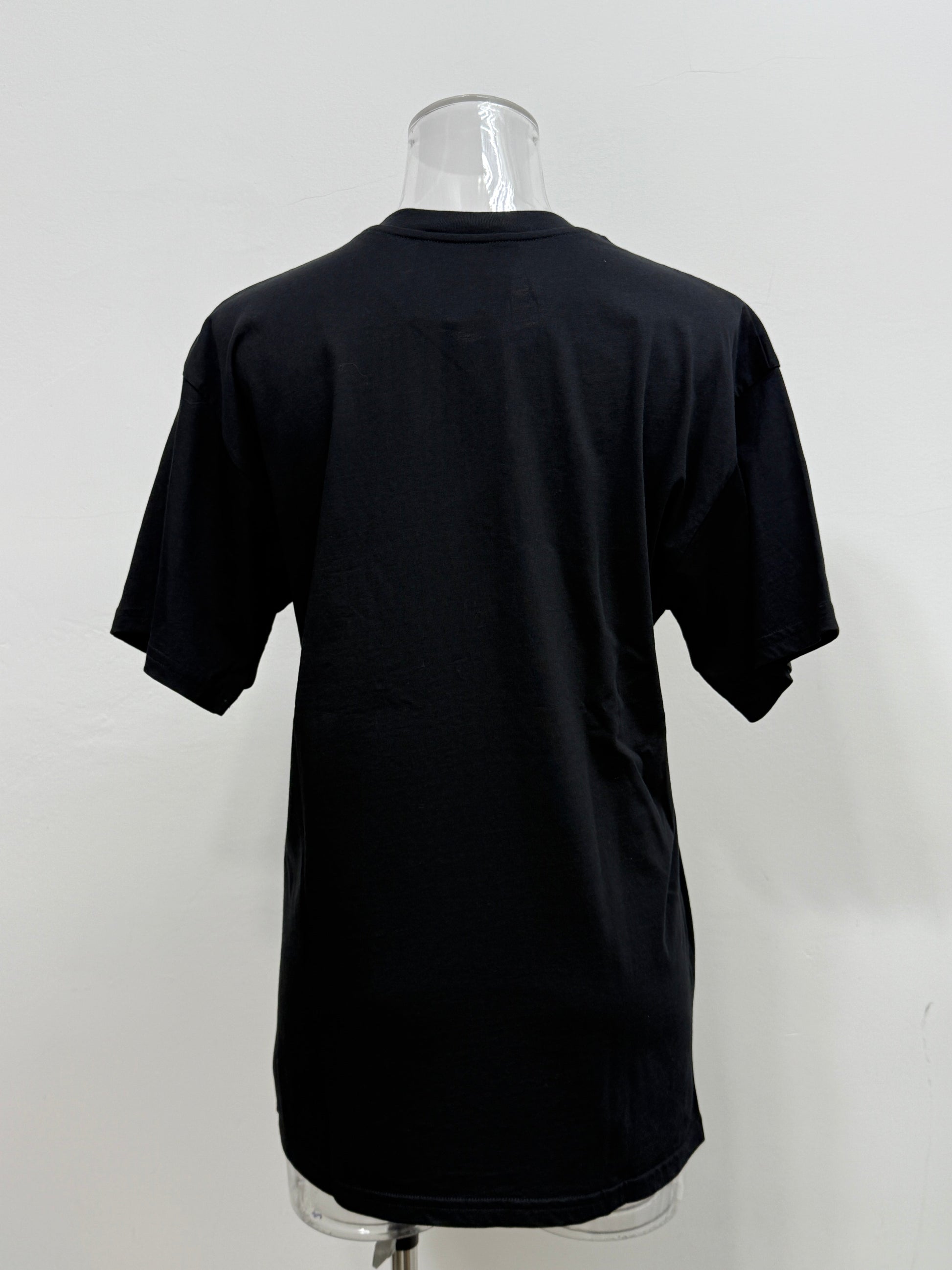 GREENIES Moschino Black Graphic Tee with Bear Print