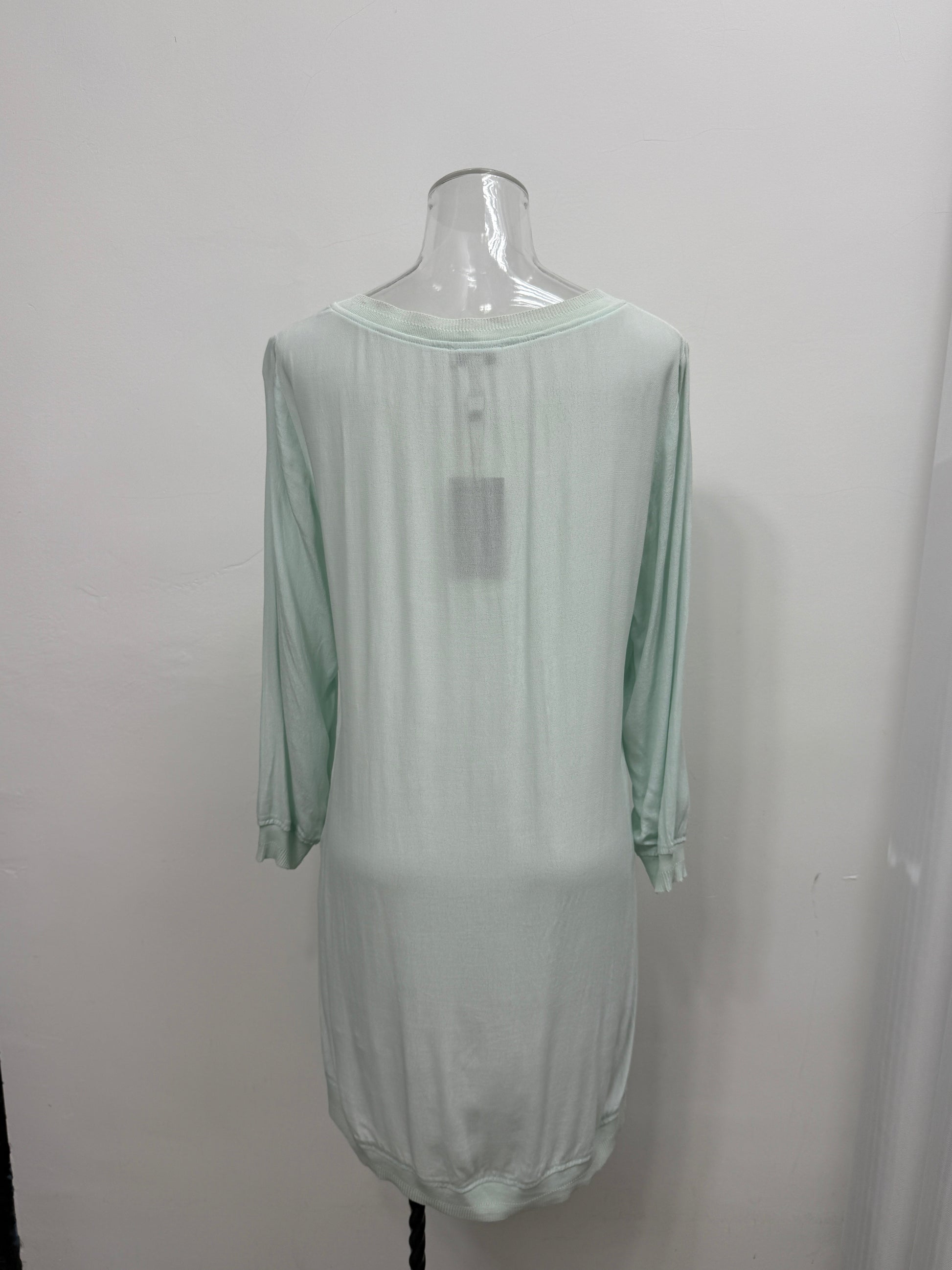 GREENIES Cortefiel Mint Green Lightweight Longline Top